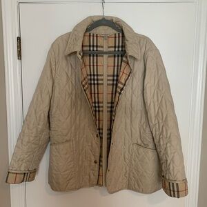Burberry ladies classic check quilted jacket XL